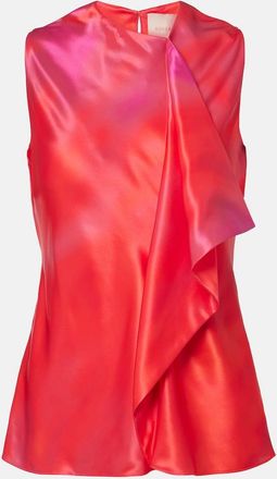 Roksanda Ilincic Top Kiara con stampa