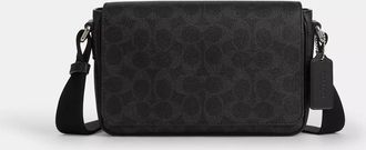 Coach Jack Small Flap Crossbody Bag In Signature Canvas
