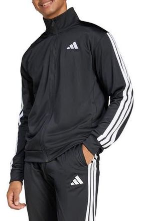 adidas Essentials Warm-Up 3-Stripes Track Jacket in Black/White at Nordstrom Rack, Size Xx-Large