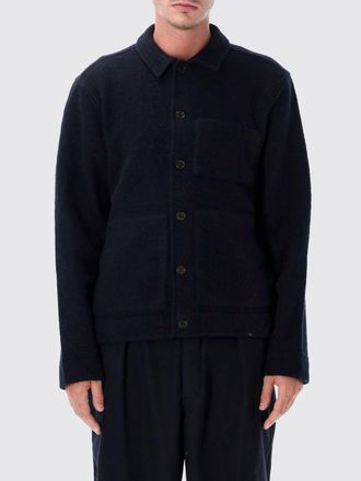 Universal Works Wool-Blend Shirt Jacket with Patch Pockets and Classic Collar