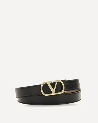 Valentino Garavani Reversible VLogo Signature Belt Female 80