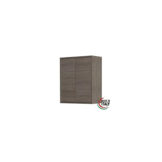Feridras Pensile da bagno sospeso 60x72 cm rovere scuro con 2 ante Mondo 2.0 Feridras