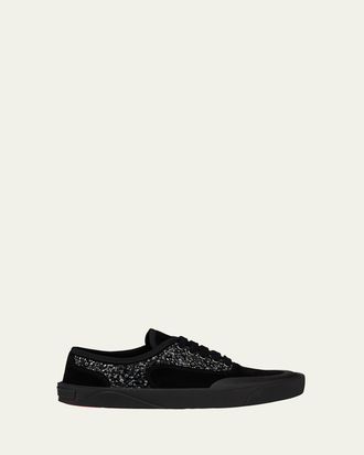 Christian Louboutin Mens Tactical Skate Red Sole Low-Top Sneakers