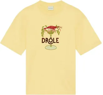 Dr&ocirc;le de Monsieur Lobster Cup Embroidered T-shirt