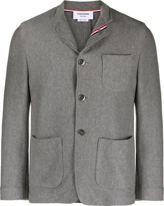Thom Browne RWB-stripe cotton sack jacket - men - Cotton - 3 - Grey