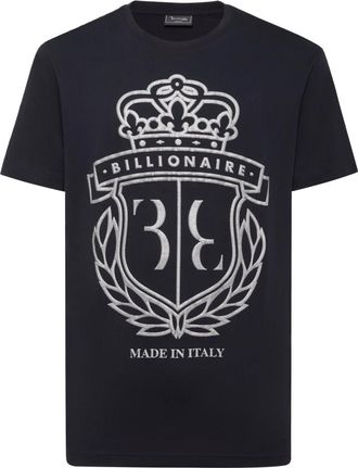 Billionaire Boys Club Tops, Heren, Blauw, L, Katoen, T-shirt Ronde Hals SS Crest