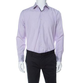 HUGO BOSS Boss By Hugo Boss Lilac Pinstriped Cotton Joey Shirt