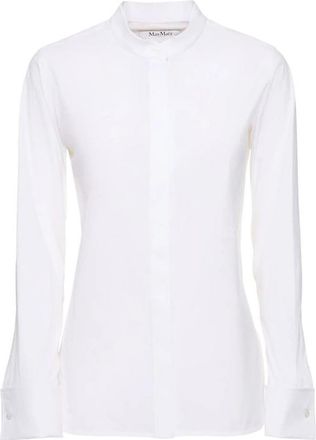 Max Mara Arduino 1234 Korean Shirt In Cotton Poplin