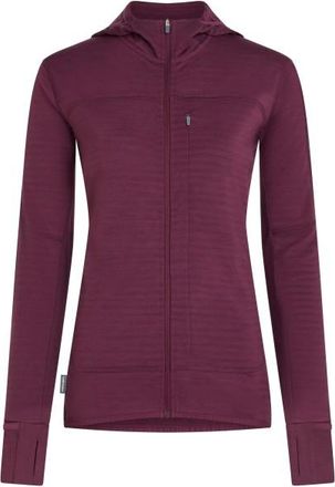 Icebreaker Merino 300 Realfleece Descender L/S Zip Merinojacke f&uuml;r Damen | lila
