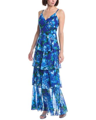 Eliza J Sleeveless Printed Maxi Dress