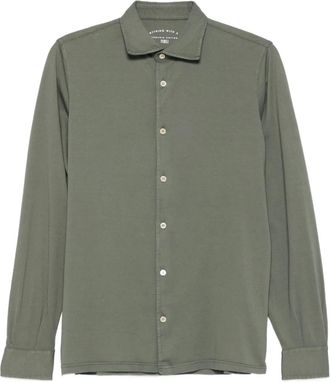 Fedeli Camicia in cotone a maniche lunghe - Verde