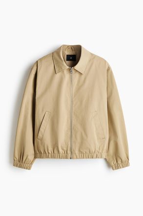 H&M Collared cotton jacket - Beige