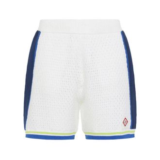 Casablanca Training Shorts, male, Multicolor, Size: XL Stripe-Trim Shorts