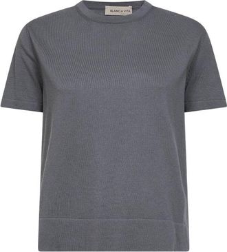 Blanca Vita Truien - Dames - T-shirts - Grijs - S - Katoen - Tops