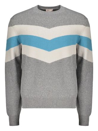 Herno Trui met zigzag-streep - Grijs