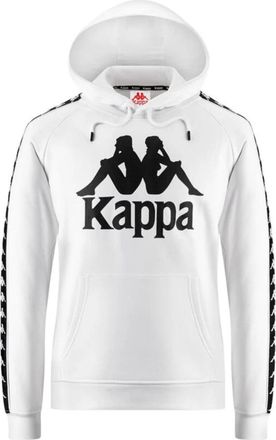 Kappa Katoen/Polyester Sweatshirt - Heren - Hoodies - Wit - XL - Katoen - Hoodies & sweatvesten