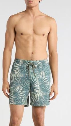 Quiksilver Sailing Volley Swim Shorts in Sea Spray at Nordstrom Rack, Size X-Large