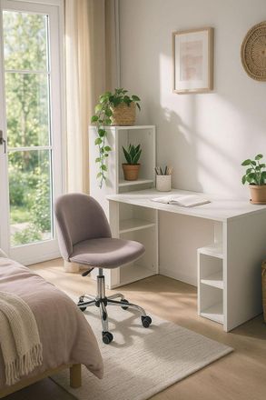 Regalos Miguel Sillas De Escritorio - Silla Vint Terciopelo Office - Gris