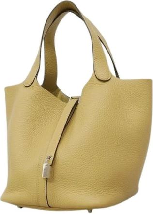 Herm&egrave;s Bolso Tote Pre-owned - Pre-owned - Mujer - Beige - ONE SIZE