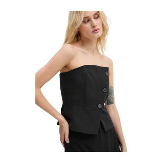 BA&SH Gabriella Bustier - Tops - Mujer - Negro - S
