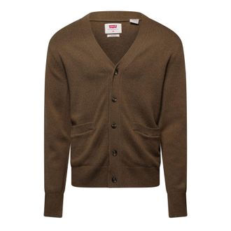 Levi's Mens Levis Richmond Cardigan in Brown Wool - Size X-Large
