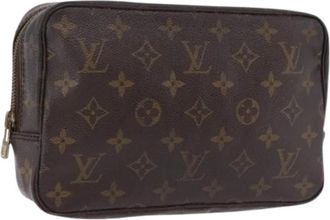 Louis Vuitton Pre-owned Monogram Clutch Bag - Dames - Vintage Tassen - Bruin - ONE Size - Vintage