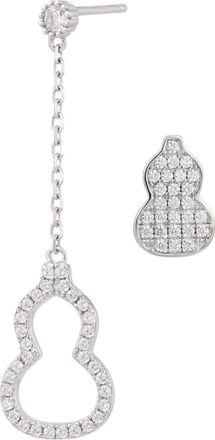 Savvy Cie Jewels RHODIUM PLATED GUITAR MIX MATCH STUD EARRING