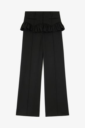 Ganni Pants in Black Wool - Size 32
