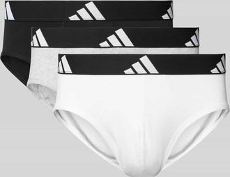 adidas Slip mit elastischem Logo-Bund Modell Active Flex im 3er-Pack in Anthrazit, Gr&ouml;&szlig;e XXL