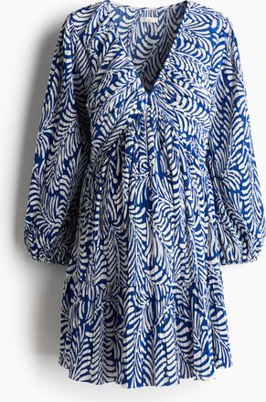 H&M MAMA Plissiertes Kleid - Blue