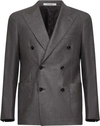 Tagliatore Double-breasted Blazer - Heren - Blazers - Bruin - S - Jassen