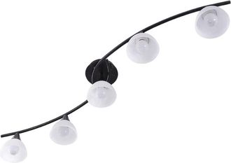 Lindby L&aacute;mpara De Techo della En Negro Vidrio - Lindby