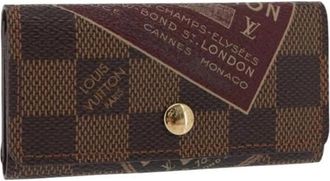 Louis Vuitton Pre-owned Accessories, female, Brown, Size: ONE SIZE Pre-owned Canvas Key Holder