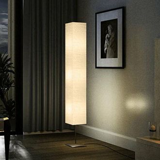 OEM L&aacute;mpara De Pie - Base De Acero - 170 Cm - Beige-crezuo
