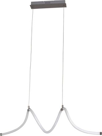 Forlight Colgante Rolly led 28W Blanco Neutro - 4000K Níquel Satinado para Interior de Techo en Comedor, Salón, Cocina