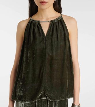Velvet Aleah Velvet Top In Marsh
