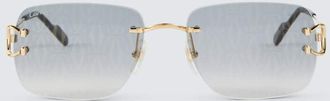 Cartier Monogram rectangular sunglasses