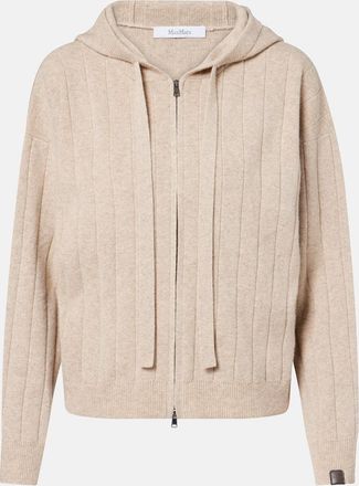 Max Mara Felpa Rubiera in cashmere con zip