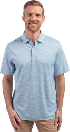 Cutter & Buck Forge Eco Double Stripe Stretch Recycled Mens Polo