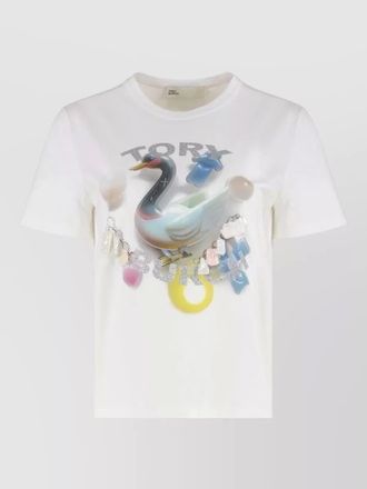 Tory Burch cotton printed crew-neck t-shirt