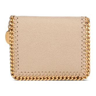 Stella McCartney Stella McCartney, Wallets & Cardholders, female, Beige, Size: ONE SIZE Falabella Wallet