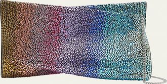 Christian Louboutin Loubitwist Small Cluctch in Rainbow Strass