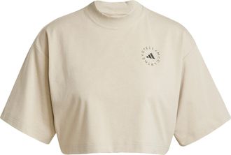 adidas ADIDAS by Stella McCartney Womens Crop Tee - Beige - Size X-Large