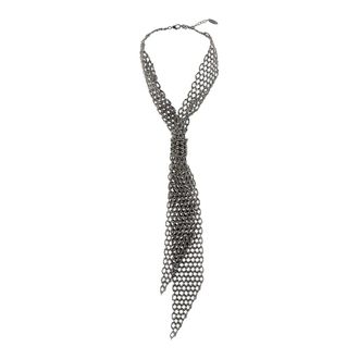 Brunello Cucinelli Accessoires, Dames, Zwart, ONE Size, Sterling Zilveren Strik