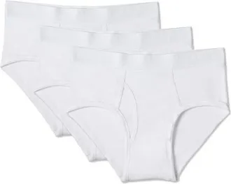 MeMoi Assorted 3-Pack Cool Stretch Cotton Briefs in White at Nordstrom, Size Xx-Large