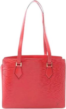 Louis Vuitton Pre-owned Duplex Epi Leather Shoulder Bag - Dames - Vintage Shopper - Rood - ONE Size - Leer - Vintage