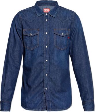Diesel D-Vega Denim Shirt - Heren - Spijkeroverhemden - Blauw - L - Denim - Overhemden