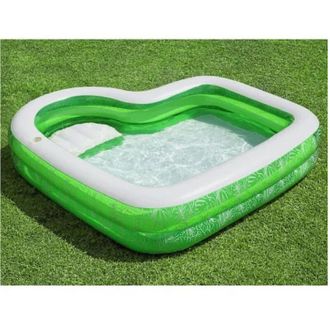 Trade Shop Trade Shop - Piscina Gonfiabile Per Famiglie Con Sedile Tropical Paradise 231x231x51 Cm 54336