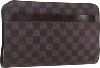 Louis Vuitton Pre-owned Clutches, female, Brown, Size: ONE SIZE Pre-owned Canvas Clutch
