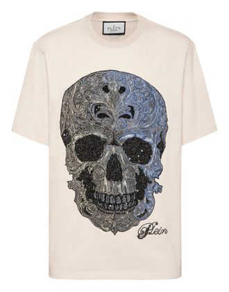 Philipp Plein T-Shirt Ronde Hals Ss Skull